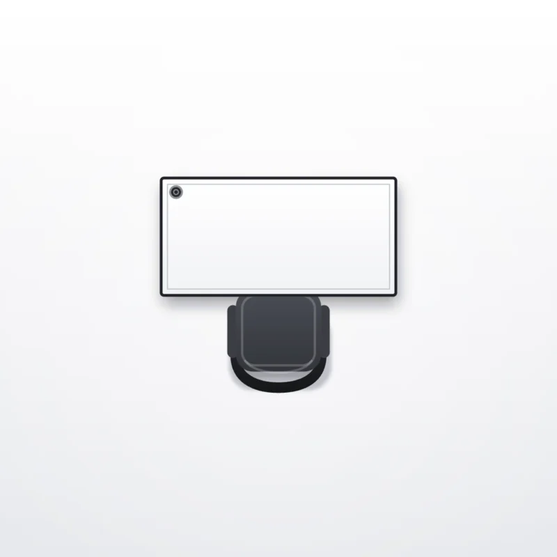 Desk configuration One Seater NS Linear - configuration drawing