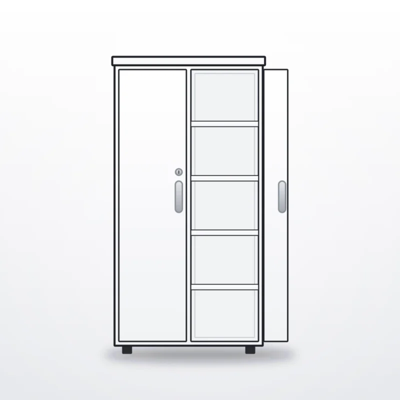 Storage Full Height - configuration drawing